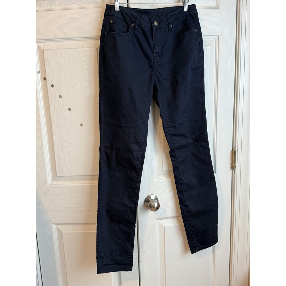 prAna Organic Cotton Blend Blue Pants Size 6 Regular Skinny Straight Leg